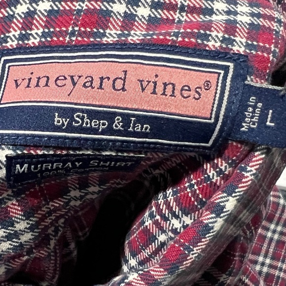 Vineyard Vines Murray Shirt Plaid Button Down Shirt Mens Long Sleeve - Picture 6 of 6